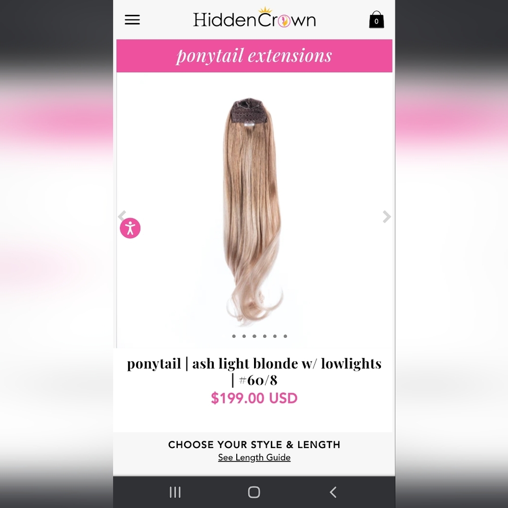 Hidden crown remy ponytail 60/8. Hair extensions 😍